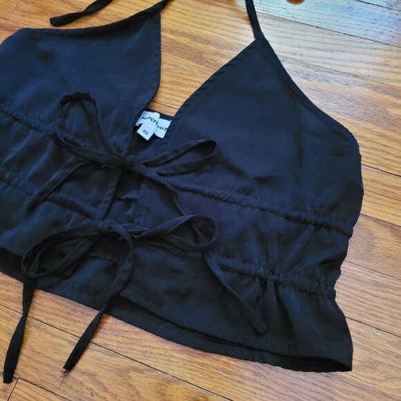 SUPERDOWN | Solstice Halter Tie Top Tank | Sz. XS - Picture 6 of 10
